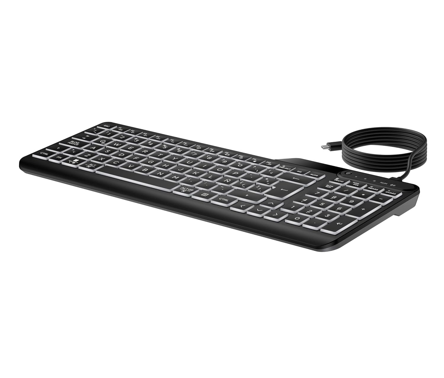 HP 400 Backlit Wired Keyboard