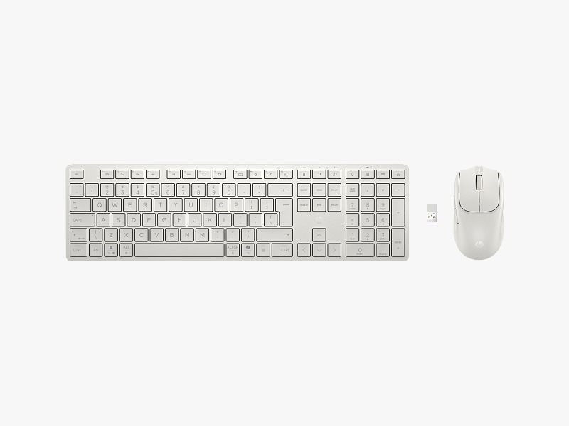 HP Multi-Device Dual-Mode Mouse and Keyboard Combo 490C (White)
