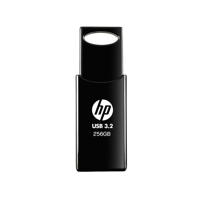 HP 712w 256GB USB 3.2 Flash Drive Black