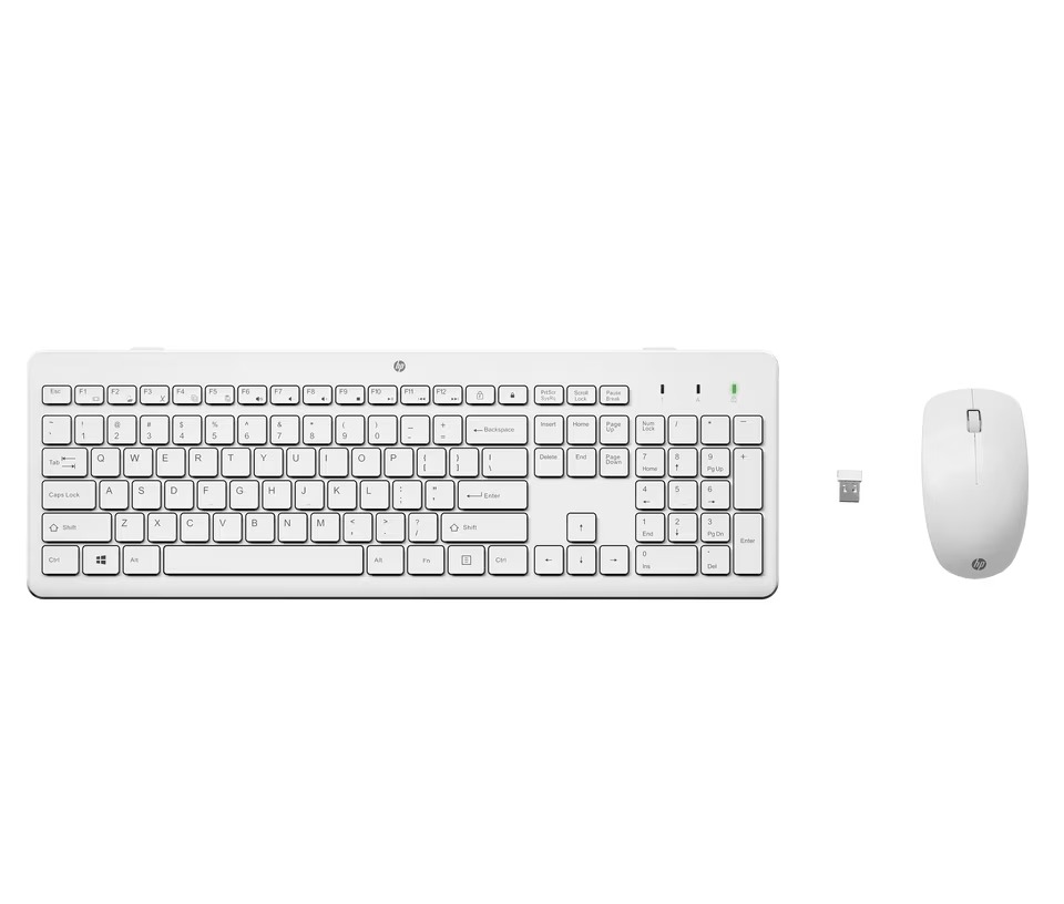 HP Brac 230 Wireless Combo Keyboard White